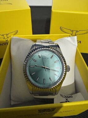 Invicta Specialty Men 40mm Metal Silver Light Blue dial